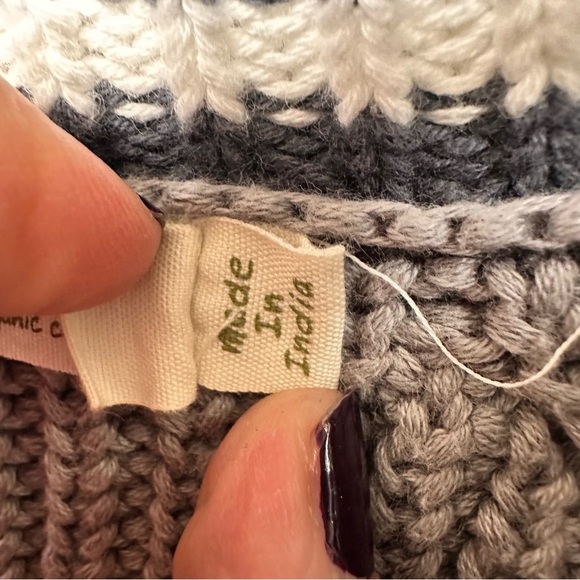 Monica & Andy Boys 2T Button Up Cardigan Sweater Gray Organic Cotton Collegiate - Picture 5 of 9